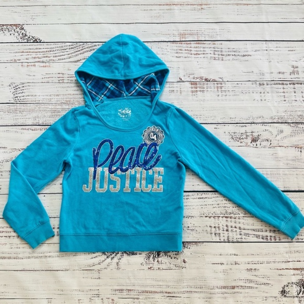 Justice blue sweatshirt! Size 10